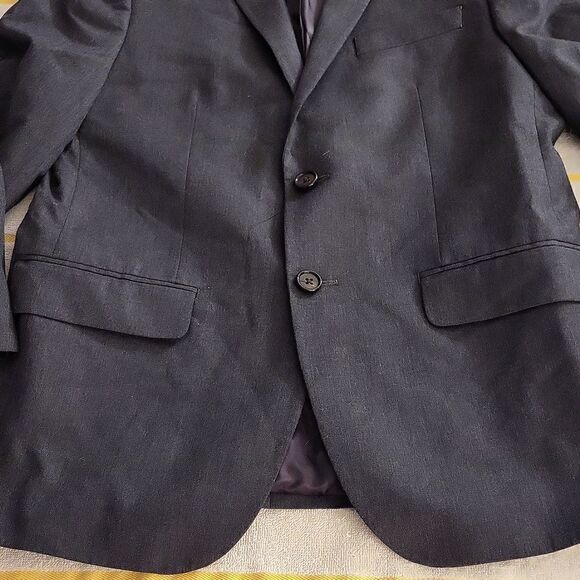 Lauren Ralph Lauren Gray Slimming Suit Jacket Size 36 - Picture 11 of 16